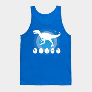 Dinosaur Eggs Hunting Blue Tank Top